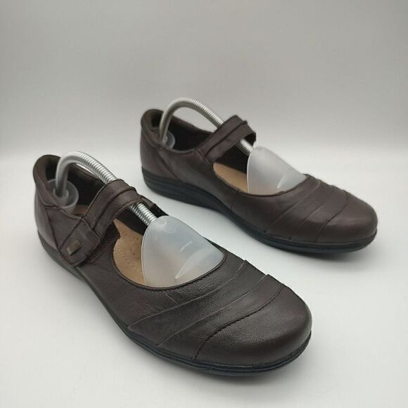 EARTH ORIGINS By EARTH Shoes Mary Janes Ruched Toe "July" Tan 11M Style 2015F - Picture 1 of 8